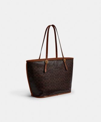 タクシー トート バッグ・シグネチャー キャンバス | COACH